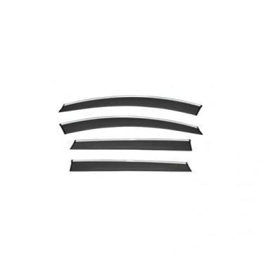 Imagem de GRJQRKHZ Defletor de janela lateral do carro para V&olvo V60 2019-2023 Weathershied viseira de porta vento sol proteção chuva janela lateral defletores de vento