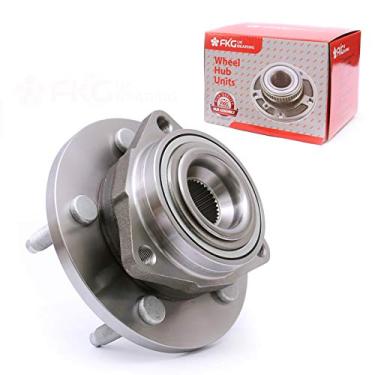 Imagem de FKG 513228 Conjunto de cubo de rolamento de roda dianteira adequado para Dodge Dakota 2005-2009 (4WD/RWD modelos não ABS), 2006-2008 Mitsubishi Raider (4WD/RWD modelos não ABS) 5 Lugs