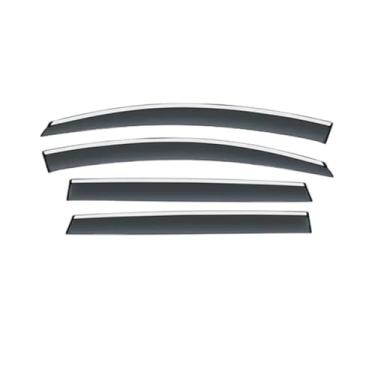 Imagem de GRJQRKHZ Defletor de janela lateral de carro para P&eugeot 307 2004-2020 Weathershied viseira de porta vento sol proteção chuva janela lateral defletores de vento
