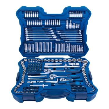 Imagem de Jogo de Soquetes 214 peças - 1/4" e 3/8" e 1/2" Crv - Riosul Tools