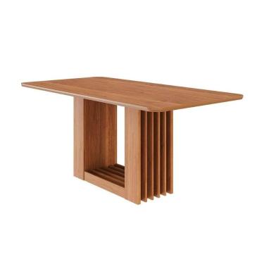 Imagem de Mesa Multiuso Cozinha Ariela C- Tampo Madeirado 180x90cm Cinamomo - Cimol