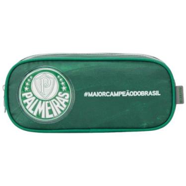 Imagem de Estojo Escolar Duplo Time Futebol Corinthians Palmeiras Flamengo Real 