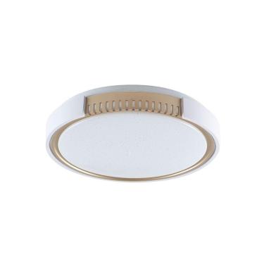 Imagem de Plafon Led Blumenau Young Redondo De Sobrepor 24w Bivolt Branco - Dourado