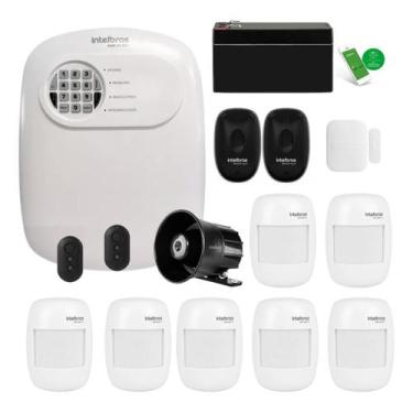 Imagem de Kit Alarme Intelbras Monitorado App Celular Sensor Sem Fio