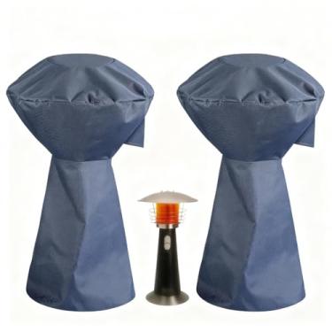 Imagem de Grinsvalley 2 capas de aquecedor de pátio de mesa para aquecedor de mesa portátil capas externas à prova d'água à prova de poeira, resistente ao vento, resistente à luz solar, resistente à neve
