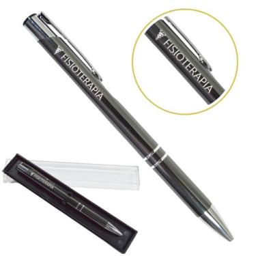 Imagem de Caneta Personalizada Cursos Metal Profissional Coloridas Fisioterapia 