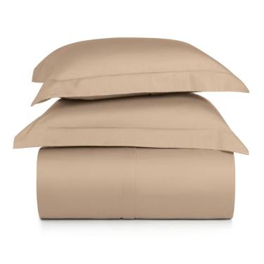 Imagem de Jogo de Duvet Casal 3 Peças Altenburg Algodão Lux 200 Fios  Bege Caramelo
