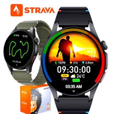 Imagem de Smartwatch Aurafit Trek2 Titânio G12 Para Corridas e Academia a Prova 