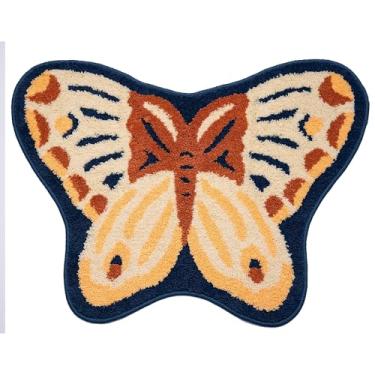 Imagem de Topadorn Tapete de porta frontal resistente, tapete de porta de boas-vindas absorvente e lamacento, fácil de limpar, tapete antiderrapante para uso externo, 80 x 61 cm, azul