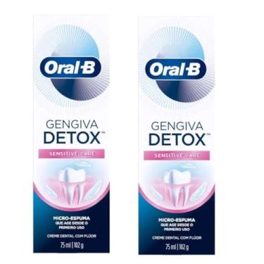 Imagem de Kit Com 2 Creme Dental Gengiva Detox Sensitive Care 102g Oral B