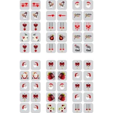 Imagem de 120 Adesivos 3d para Unha tema Natal - Paty Adesivos