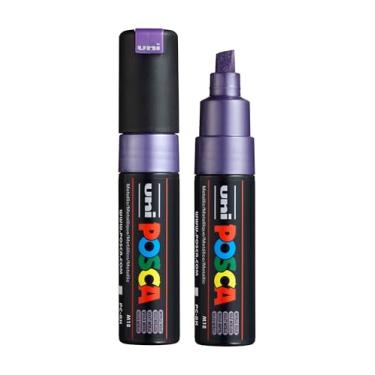 Imagem de posca Marcadores de tinta à base de água uni PC-8K, ponta larga (8 mm), violeta metálico, 2 unidades