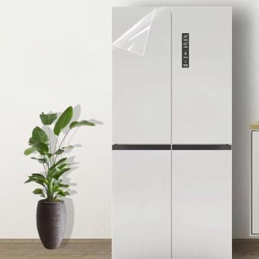 Imagem de Papel de parede transparente para cozinha, papel de parede transparente, adesivo à prova de óleo, folha protetora autoadesiva, película de vinil para descascar e colar, rolo de forro de prateleira à