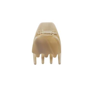 Imagem de Hana Mia Presilhas de cabelo pequenas para mulheres - Clipe de garra creme neutro, mini grampo de cabelo para mulheres, bege marfim, clipe antiderrapante de 2,5 cm para cabelos grossos ou finos (creme
