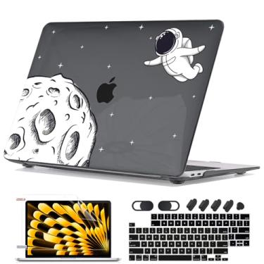 Imagem de Seanai Capa para MacBook Pro de 13 polegadas M2 M1 Chip A2338 A2251 A2289 A2159 A1989 A1706 (versão 2016-2022) Touch Bar, capa rígida de plástico com estampa transparente, capa para teclado e tela