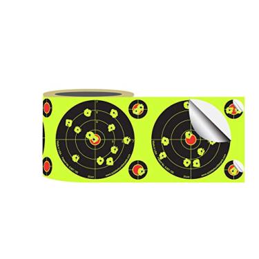 Imagem de Splatterburst Targets - Rolo de (200) adesivos autoadesivos para alvos de tiro de 10 cm - Arma - Rifle - Pistola - Airsoft - Arma BB - Pistola de pellets - Rifle de ar - Feito nos EUA