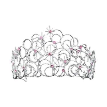 Imagem de Tiara De Princesa Brilhante Com Strass Para Mulheres, Acessório De Cos