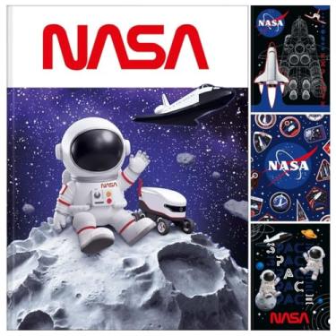 Imagem de Kit C/ 4 Caderno Universitário NASA TILIBRA Capa Dura BROCHURA - 80 Folhas