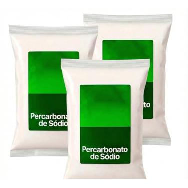 Imagem de Percarbonato de Sódio Puro Alvejante Tira Manchas Sem Cloro, Oxigênio Ativo, para Roupas Brancas e Coloridas, 1kg (1Kg)