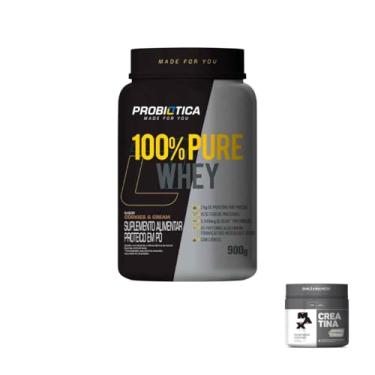 Imagem de Kit Whey Protein 100% Pure Whey 900g Cookies and Cream + Creatina Monohidratada 250g
