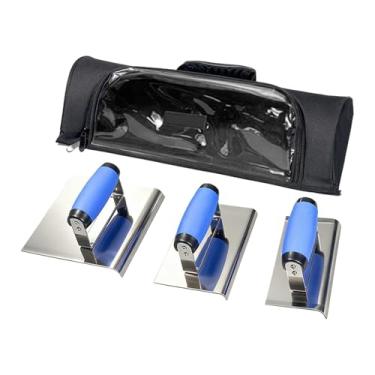 Imagem de Dualoai Conjunto de Ferramentas Manuais, Incluindo Alisador de Bordas, Espátula, Bolsa de Armazenamento, Ferramentas para Cantos de Drywall, Jardinagem E Conc