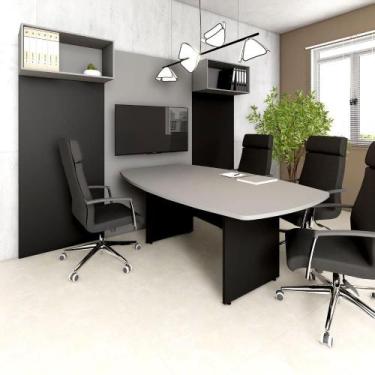 Imagem de Mesa de Reunião Orgânica 180cm x 110cm Escritório F5 Office - F5 Offic