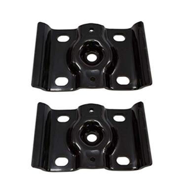 Imagem de ELITEWILL 2 peças Molas de folha de eixo traseiro U Bolt Counter Top Plate Bracket adequado para Ford 1999-2010 F-250 F-350 Super Duty Excursion E250 E350