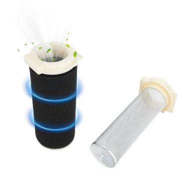 Imagem de Wacece Kit de filtro de ar ATV com gaiola guia e tampa de extremidade para Raptor Wolverine Warrior 350/Grizzly 600 660 YFM600 YFM660