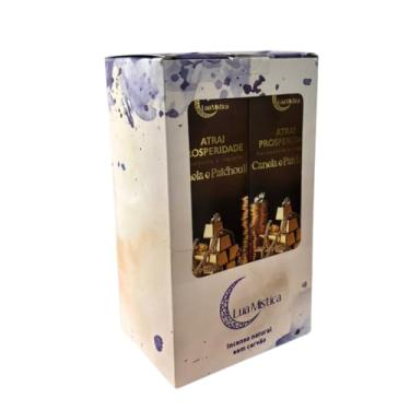Imagem de Incenso Natural Atrai Prosperidade 0% Carvão Box 12 Cxs C 10 Varetas– Canela e Patchouli