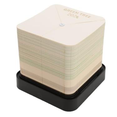 Imagem de Cryfokt Bloco de Notas 3d, Casa de árvore, Mesa Realista, Escultura de, Múltiplas Funções, Bloco de Notas 2026, Calendário para Presente Artístico de Natal (Verde)