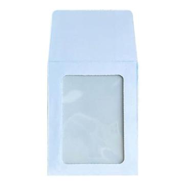 Imagem de SIWOTED Protetor de Cartão Mangas Transparentes Tamanho Padrão Capa de Cartão de Beisebol Estilo Envelope Azul