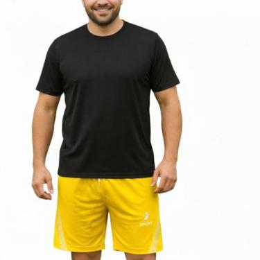Imagem de Bermuda Masculina Plus Size Esportiva Academia Futebol Confortável - O