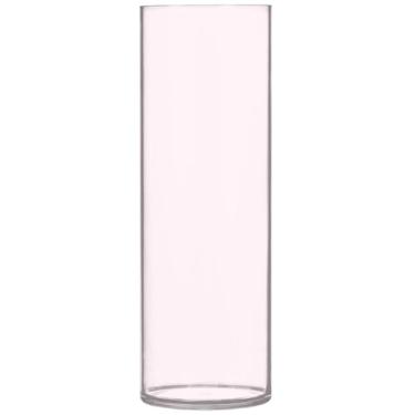 Imagem de Lavanda Blush vasos altos para flores, vasos de centro de mesa para decoração de apartamentos de mesa, estética, 30 cm x 9,9 cm
