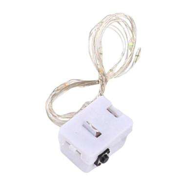 Imagem de Generic Cordão de luzes LED piscantes, alimentado por bateria, com 3 modos, ideal para festas, aniversários e árvores de Natal, Luz Branca