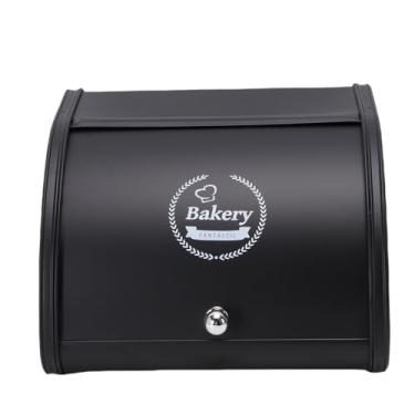 Imagem de Depisuta Recipiente Superior para Rolo de Pão, Tampa Deslizante de Aço Carbono, Caixa para Guardar Pão para Bancada de Cozinha, Com Alça Prática para Organizador de Prateleira de