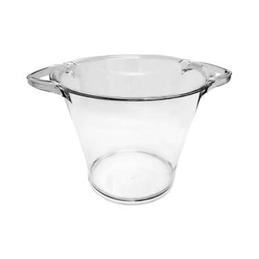 Imagem de Balde Acrílico Para Gelo Bebida Cerveja Decoração Champanheira Balde Para Espumante (Cristal)