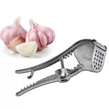Imagem de Espremedor Alho Culinário 5 em 1 Utilidades Alumínio - PANAMI - Jolu-l