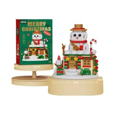 Imagem de Caixa De Música De Natal Brinquedo Blocos De Construção DIY Decorações