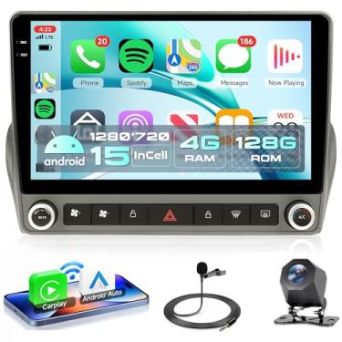 Imagem de Rádio de carro 4 núcleos 4G + 128G Android 15 para Chevrolet Camaro 2008-2015, Rimoody Car Stereo Wireless Carplay Andorid Auto Mirror Link 22 polegadas INCELL tela sensível ao toque GPS WiFi