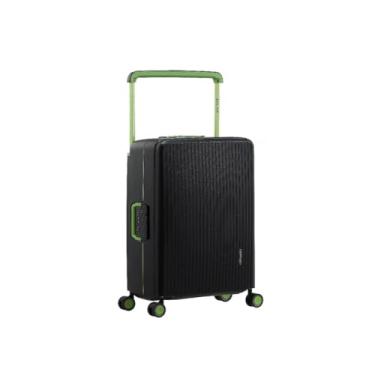 Imagem de Mala de Viagem Bordo Pequena 10kg Rígida PP com Cadeado TSA Rodas Duplas 360°(Preto)