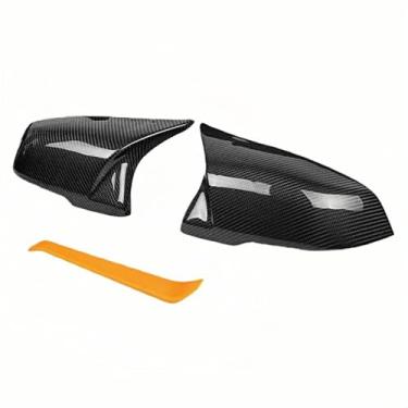 Imagem de Compatível com BMW 12 3 4 Série F20 F30 F31 F32 F36 2012 + 320i 328i 330d M3 M4 Exterior Substituição Forjada Buzina Espelho Retrovisor Capa Carcaça(Carbon fiber pattern)