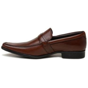 Imagem de Sapato Social Masculino em Couro Marrom  Estilo Clássico, Solado Antid