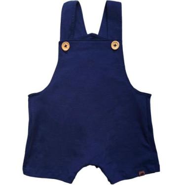 Imagem de Jardineira Bebê Menino E Menina Verão Roupa Infantil Algodão Suedine P