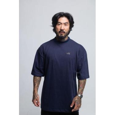 Imagem de Camiseta Oversized Thpe, Azul marinho, P
