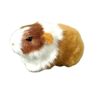 Imagem de Brinquedos De Pelúcia Realistas De Hamster, Figuras De Animais De Porq