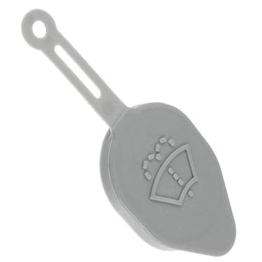 Imagem de Click&Fit Tampa do reservatório de fluido do lavador de para-brisa compatível com Nissan Infiniti - tampa de garrafa do tanque de água do carro substitui 28913JK60A, cinza