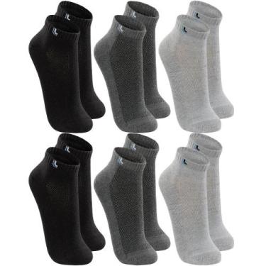 Imagem de Kit Com 6 Pares De Meia Baixa Lupo Sport Modelo Cano Curto Esportiva E