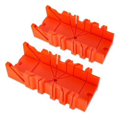 Imagem de DNA MOTORING 2 peças de caixa de serra de esquadria de plástico para fixação de bloco de esquadria, serra de poda, ângulos de corte de madeira, ferramenta de hardware de serra manual com grampo para