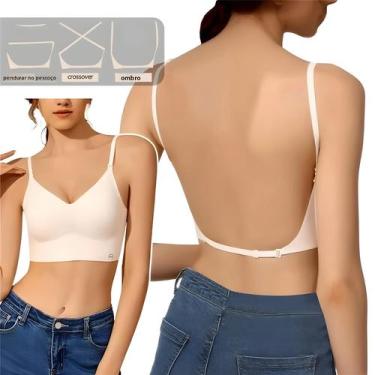 Imagem de Sutiã Invisível Push up Sem Alças Para Mulheres, Lingerie Transparente