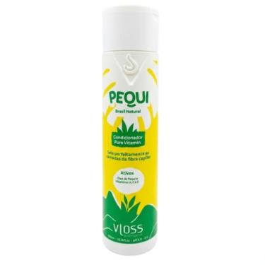 Imagem de Vloss Professional Condicionador Pequi Brasil Natural - Hidratação Intensa, Controle de Frizz e Brilho 3D - Com Óleo de Pequi e Vitaminas A, C, E - Sela Cutículas (pH 4.0), 300ml